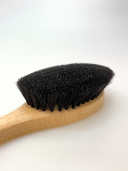 Preview: Haarbürste oval mit Stiel, 22 cm / Rosshaar